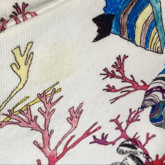 GUC & Other Stories Shell Algae Printed Crop Top - Picture 6 of 12